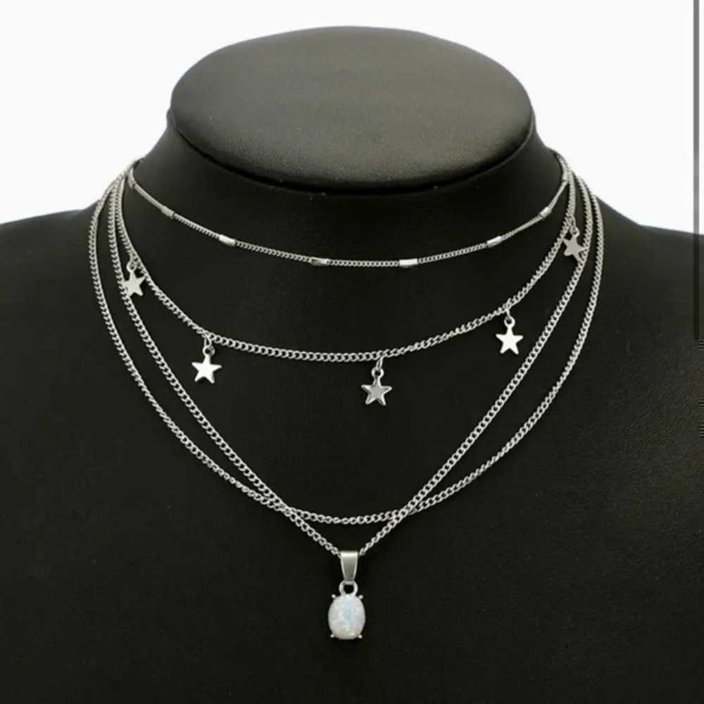 🆕 Boho Multi Layered Star Necklace